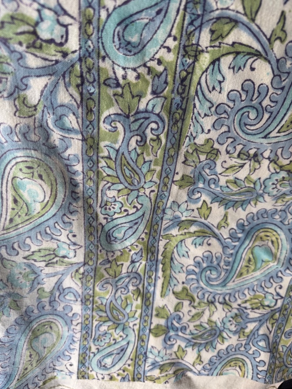 Star Wars Grogu Upcycled Tee Vintage Batik Fabric Sleeves ENJOY THE LITTLE THING - Picture 4 of 4